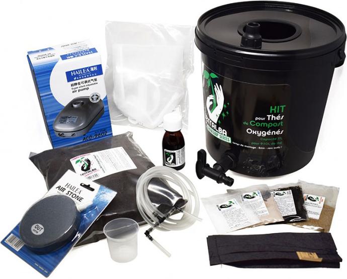 Kit complet machine et amendements pour tco ou thé de compost oxygéné